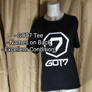 GOT7 Tee w/ Names on Back. Size Small.